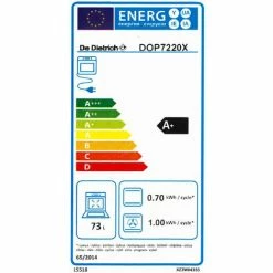 Multifunktions-einbaubackofen 73l 60cm A+ Pyrolyse Schwarz/edelstahl - Dop7220x - De Dietrich -DE DIETRICH SHOP 70419696 3