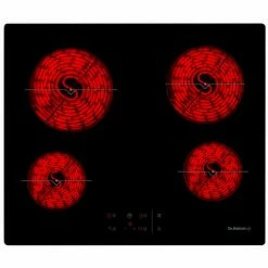 Cerankochfeld 65cm 4 Brenner 6900w Schwarz - Dpv7650b - De Dietrich