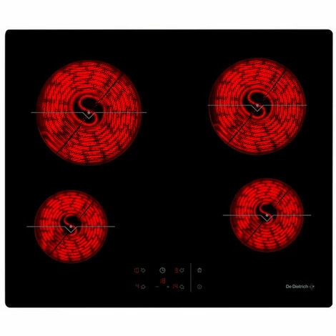 Cerankochfeld 65cm 4 Brenner 6900w Schwarz - Dpv7650b - De Dietrich 1 Cerankochfeld 65cm 4 Brenner 6900w Schwarz - Dpv7650b - De Dietrich